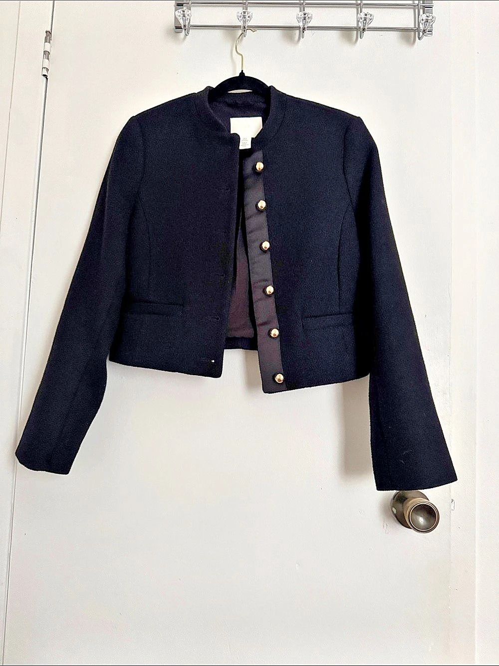 H&M Black Cropped Blazer Size XS Like New